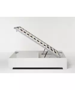 LETTO MATRIMONIALE CONTENITORE CON PIEDINI "BED BOX" BIANCO 160X190 CM